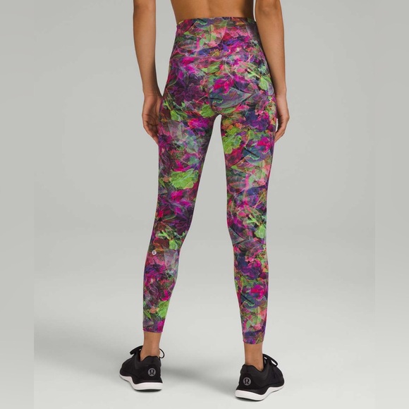 Lululemon Wunder Train High-Rise Tight 25" Vivid Floral Tone Multi - Picture 2 of 4